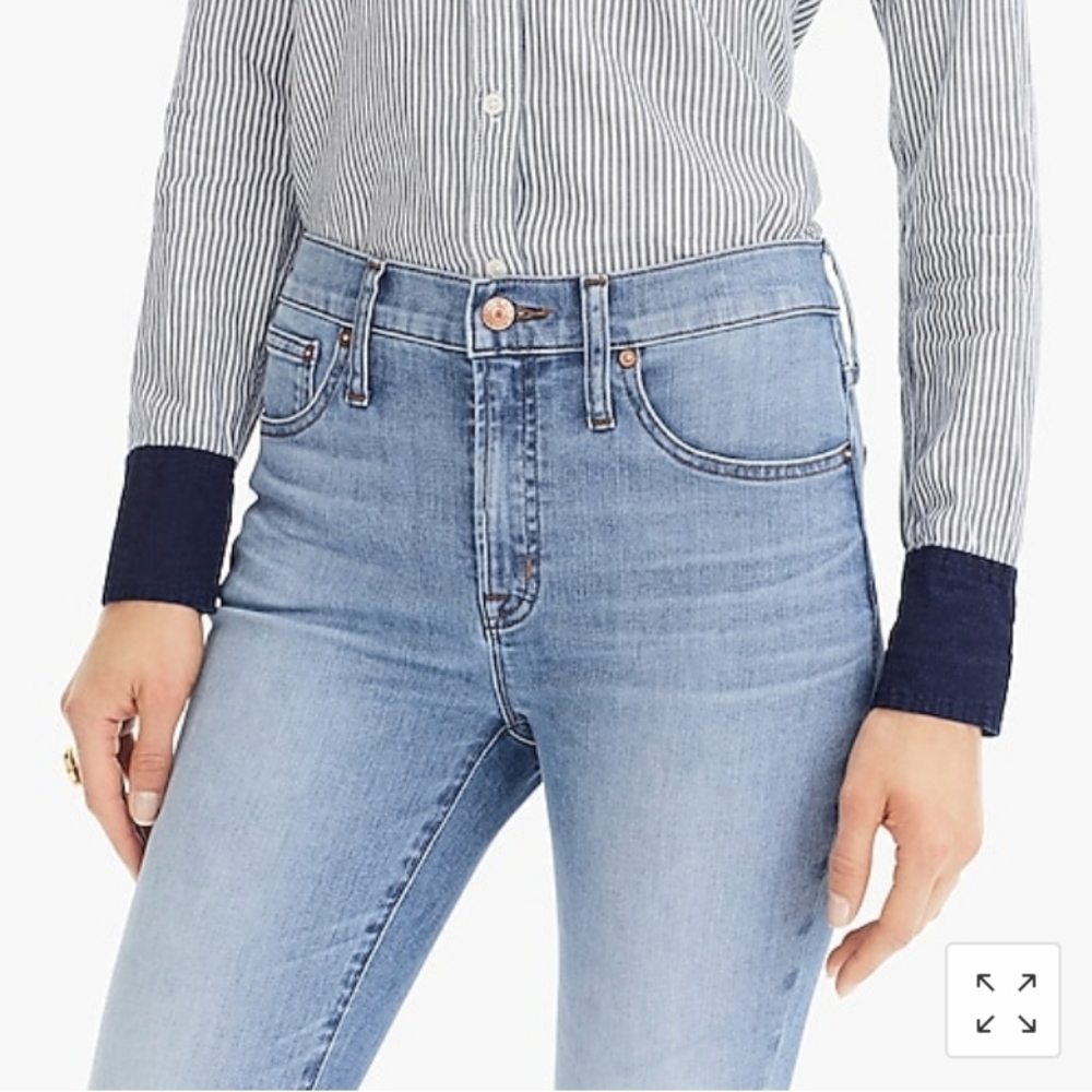 J. Crew 9" High-Rise Toothpick Eco Skinny Jeans